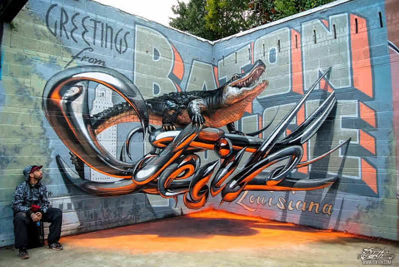 Португальский уличный художник создает восхитительные граффити. Кажется, что они парят в воздухе!
